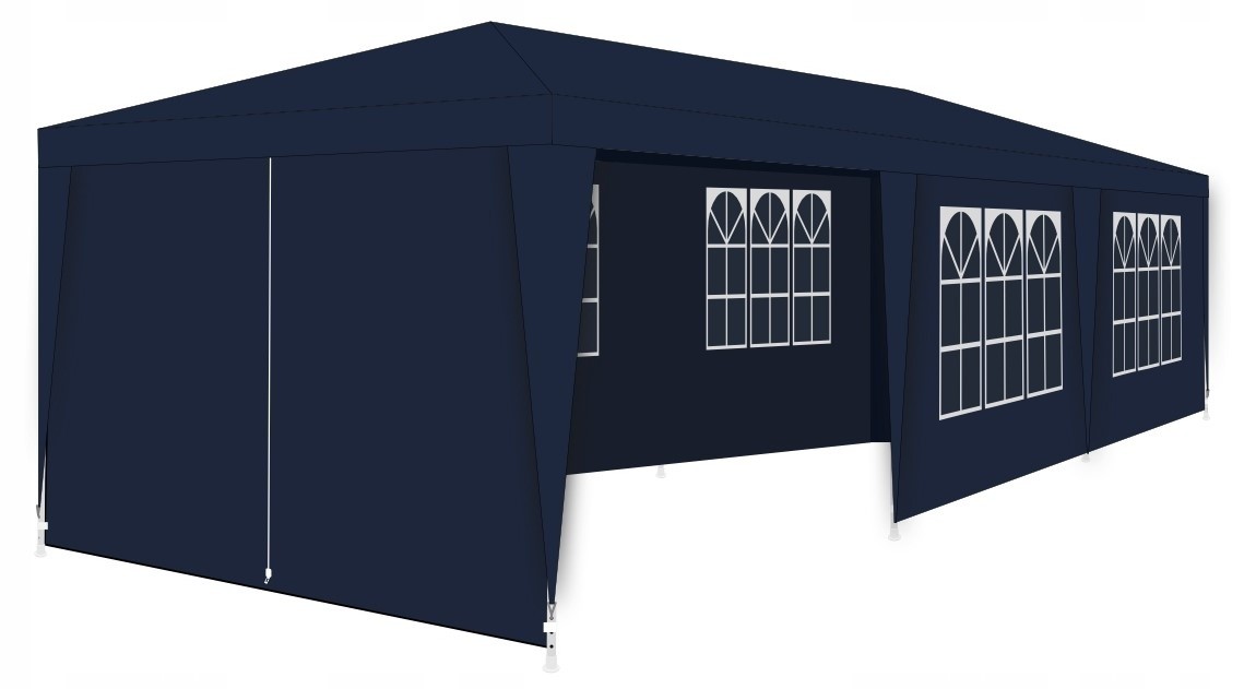 Шатёр Saska Garden Pavilion Tent Navy Blue 9x3m