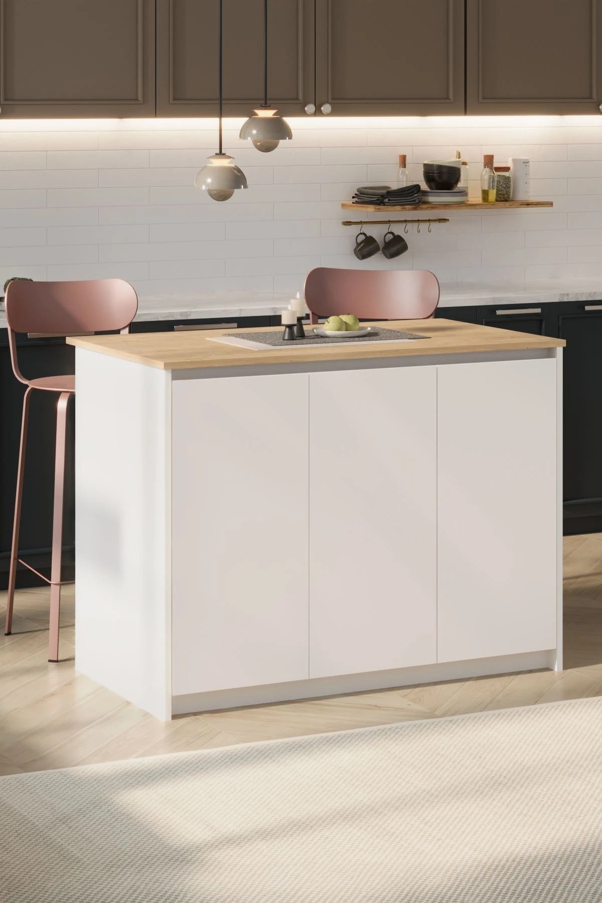 Барный стол Bofigo 34-18-41 Sapphire Oak/White