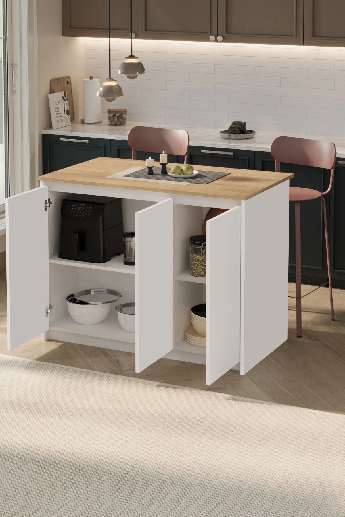 Барный стол Bofigo 34-18-41 Sapphire Oak/White