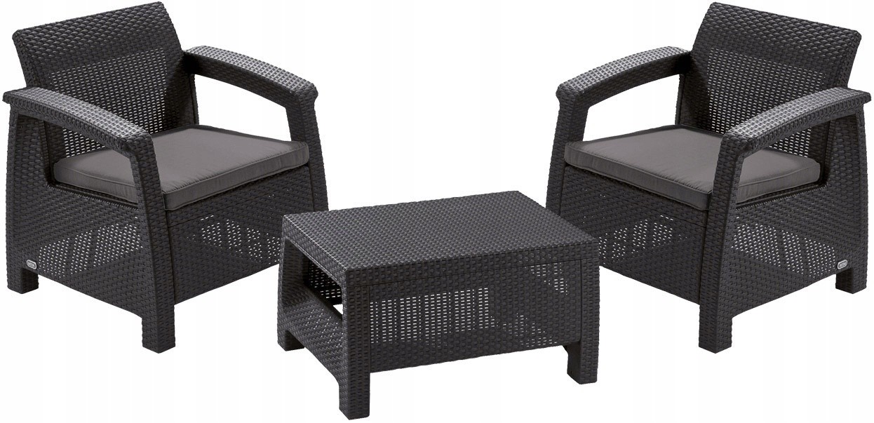 Набор садовой мебели Keter Corfu Weekend Graphite/Gray (223250)