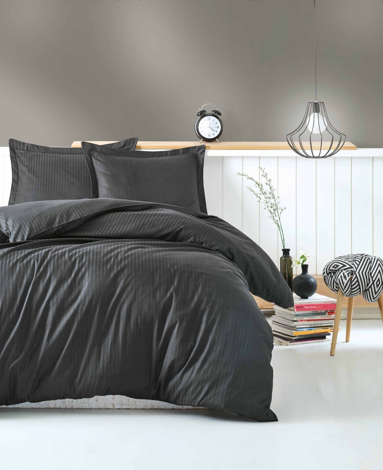 Постельное бельё Cotton Box Stripe Anthracite