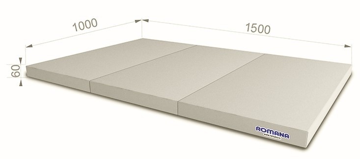 Мягкий щит (Мат) Romana (5.021.06) 1x1.5x0.06m Grey