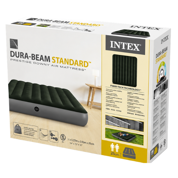 INTEX Матрас VELUR 137×191×25cm, DOWNY