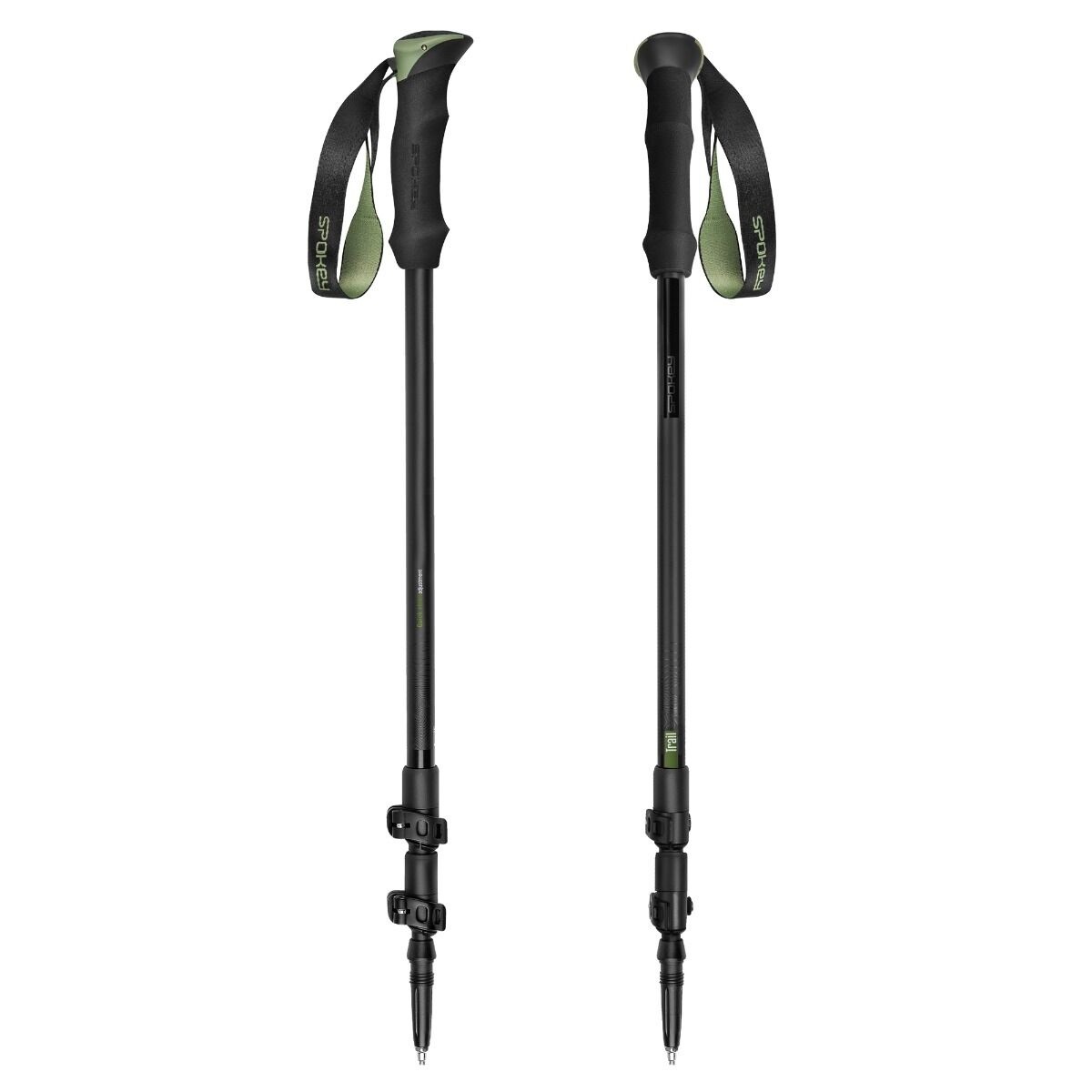 Треккинговые палки Spokey Trail Black/Green (945416)