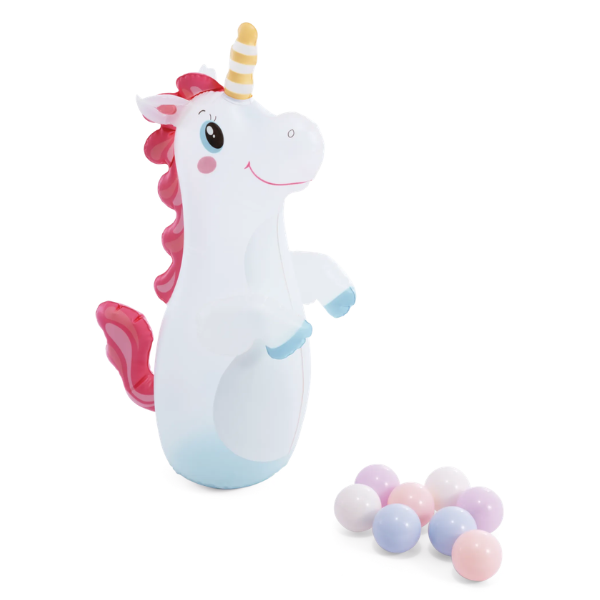 INTEX Надувной игровой центр «Замок Единорога», 196x178x127 см, 234 л, до 54 кг, 2+