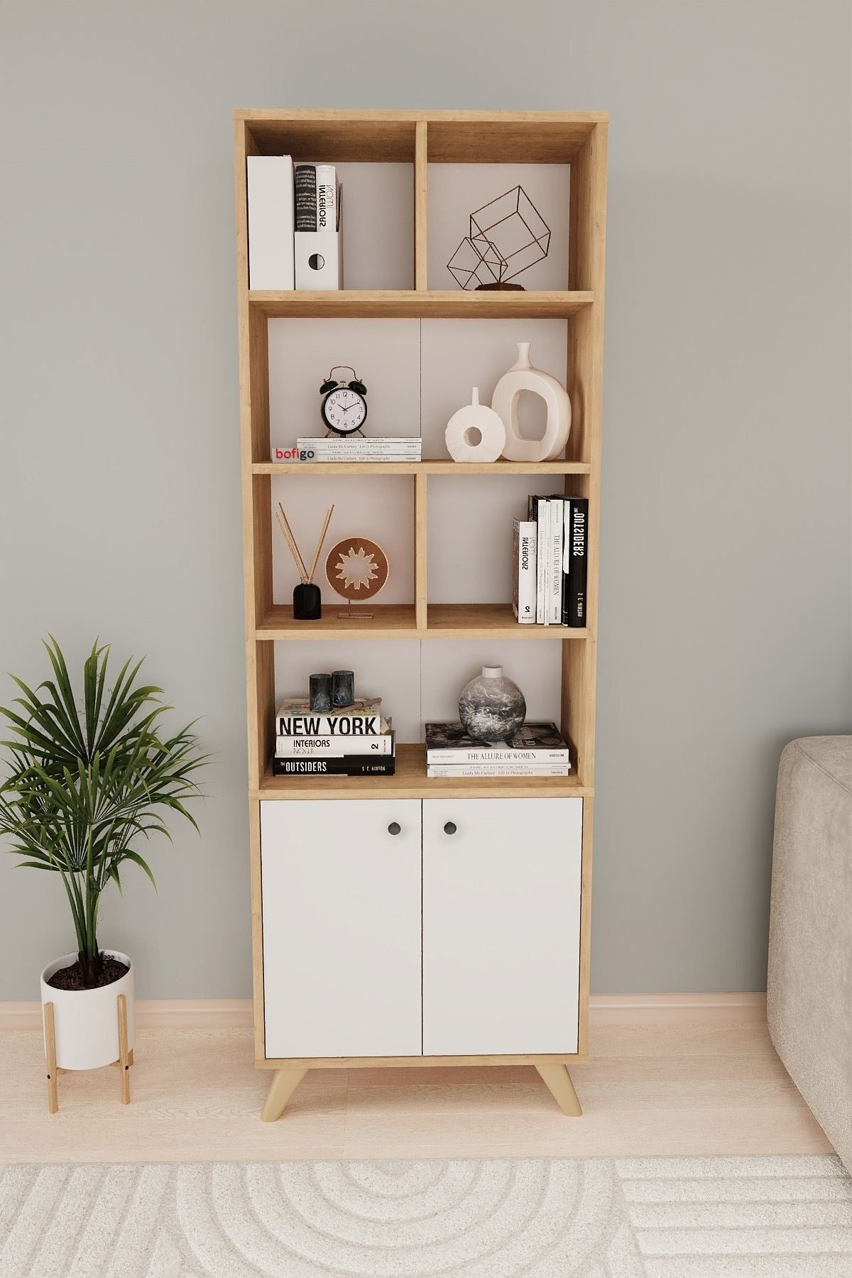 Стеллаж Bofigo 15-28-41 Oak/White