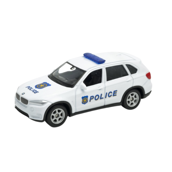 Набор из 3 Коллекционных Металлических Машинок 1:64 WELLY, POLICE