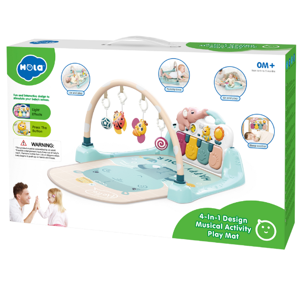 Музыкальный игровой коврик 4 в 1