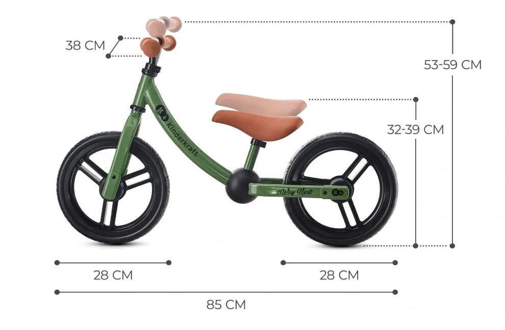 Беговел Kinderkraft 2Way Next Light Green (KR2WAY22GRE0000)