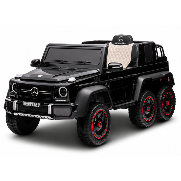 Машина Mercedes-Benz G63 AMG 6×6, Аккумулятор 12V10AH, 6 моторов 35W, EVA колеса, кожаные сидения