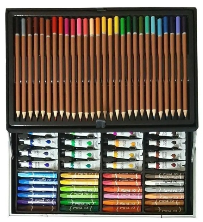 Детский набор для рисования 4Play Creativity Blue 145pcs