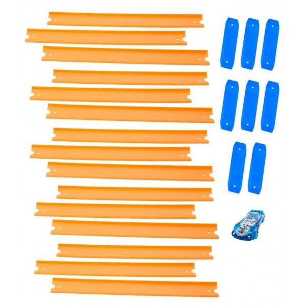 Hot Wheels Набор дополнительных дорожек трека с базовой машинкой