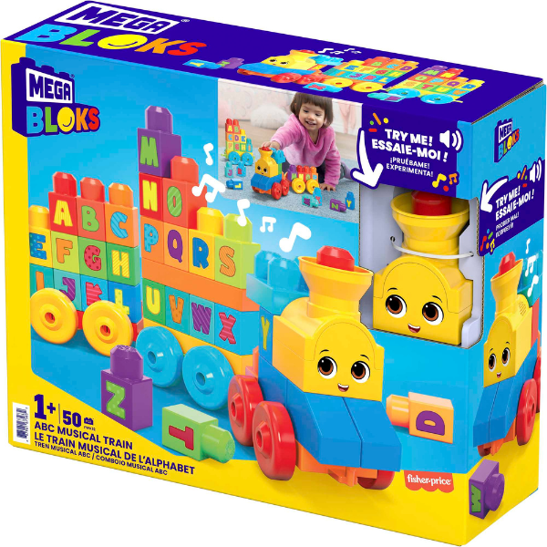 Конструктор «Mega Bloks, Музыкальный паровозик»