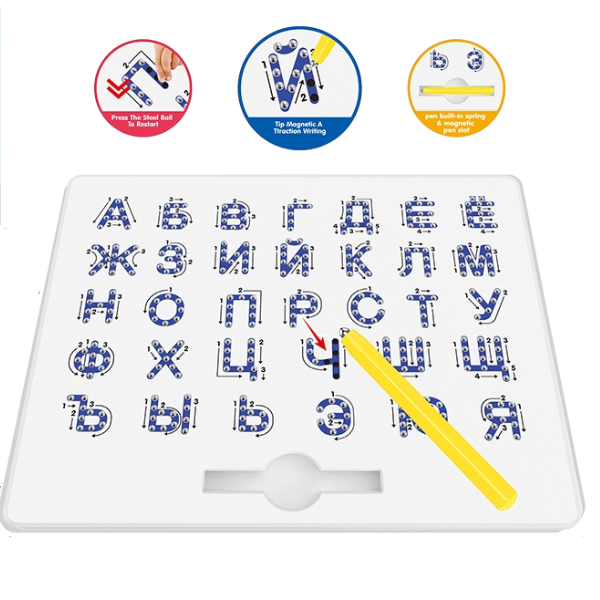 Настольная игра «Магнитная буквенная доска» (рус.)