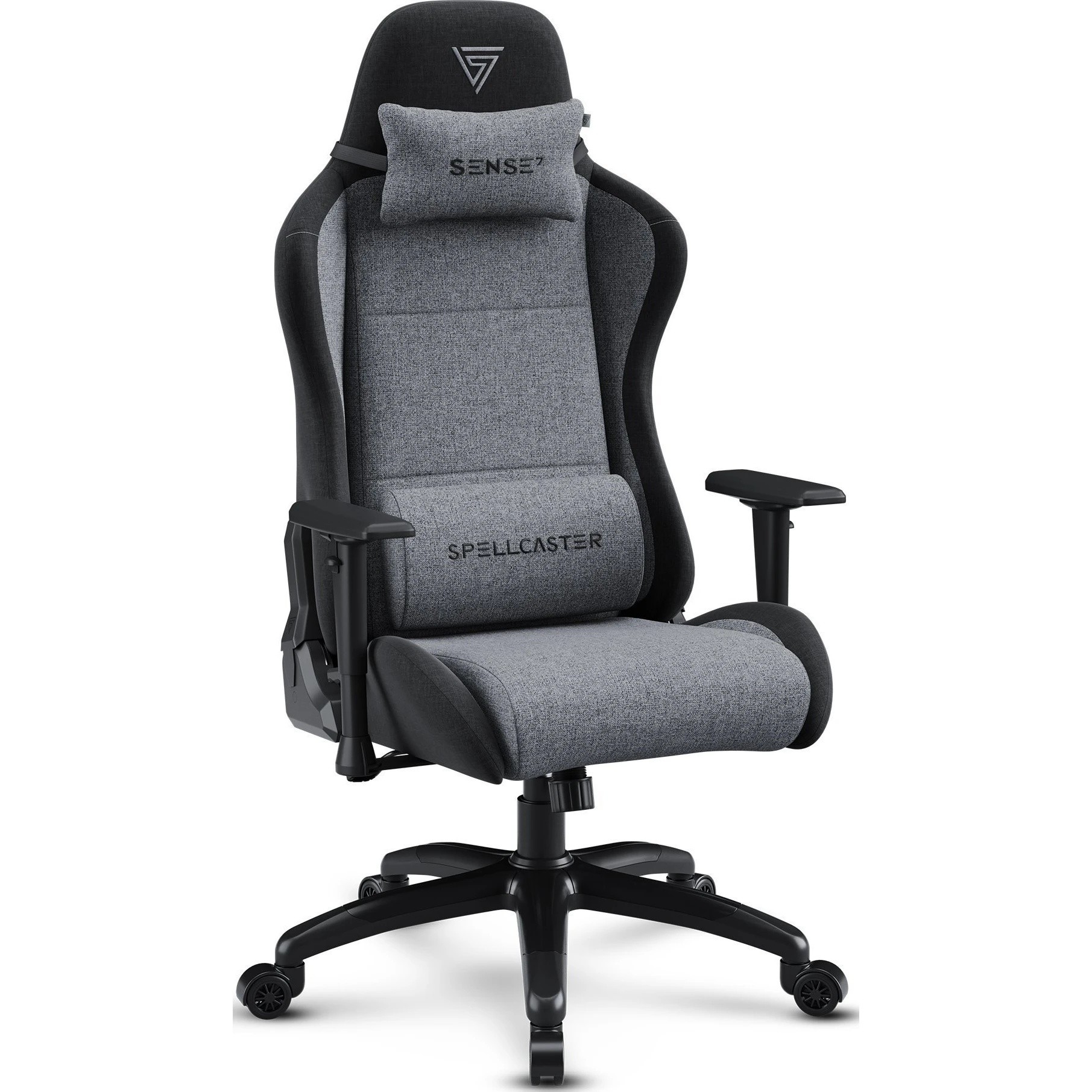 Геймерское кресло Sense7 Spellcaster FUKU XL Fabric Black and Gray