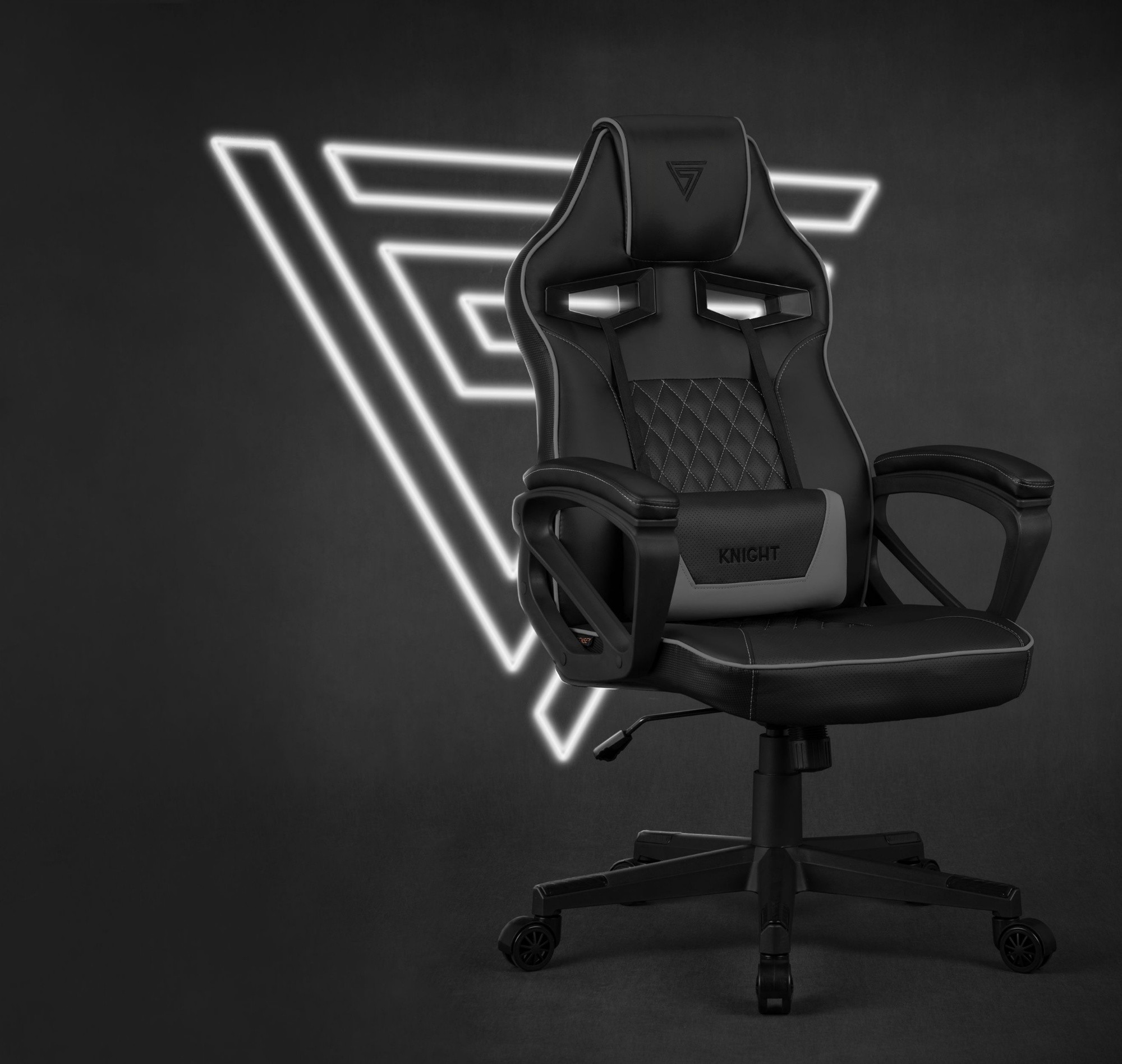 Геймерское кресло Sense7 Knight Black and Gray
