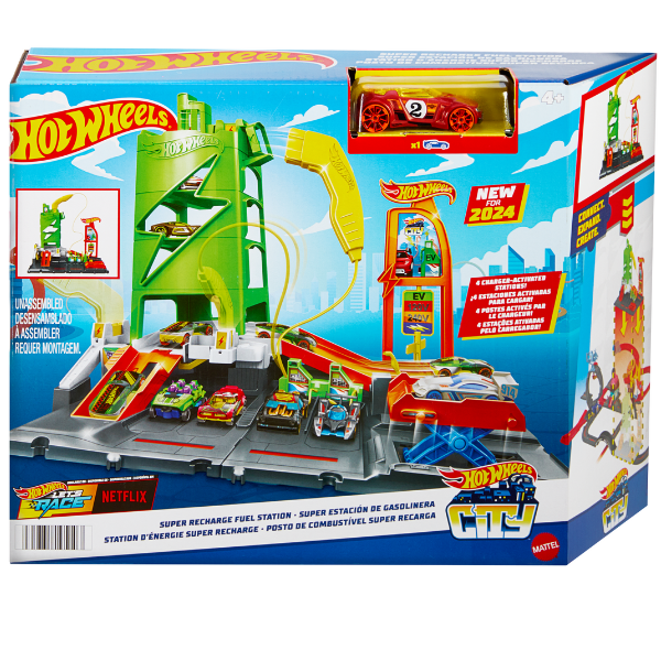 Игровой набор Hot Wheels «Заправочная станция Super Recharge»