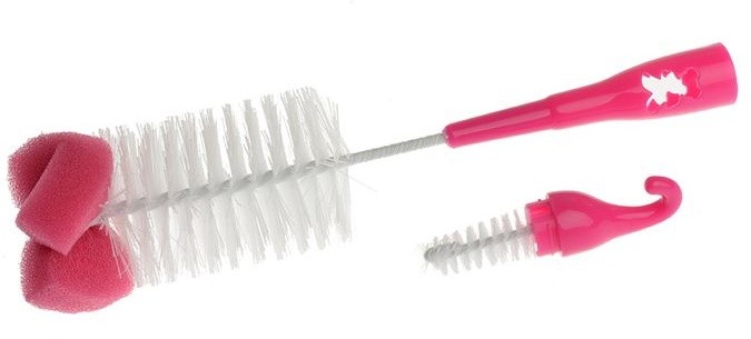 Набор щёточек для чистки трубочек Akuku A0575 Pink