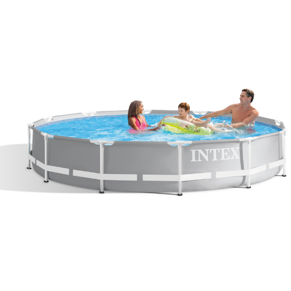 INTEX Бассейн PRISM FRAME PREMIUM 366х99 см, 8592Л, металлический каркас, с фильтрующим насосом