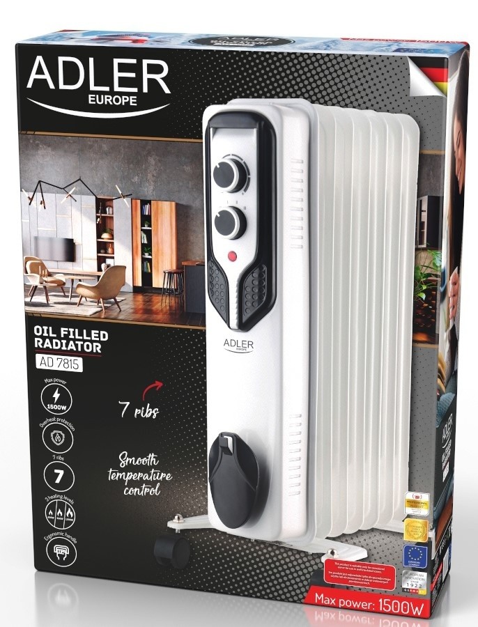 Масляный обогреватель Adler AD-7815