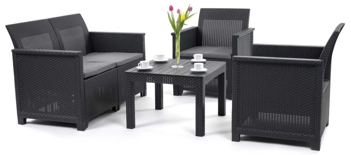 Набор садовой мебели Keter Elodie 2 Set Graphite/Coolgrey (246158)