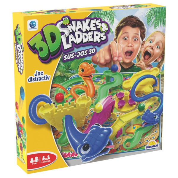 Настольная игра «Змеи и лестницы 3D»