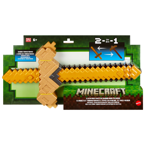 Minecraft «Игрушка 2 в 1 меч и кирка»
