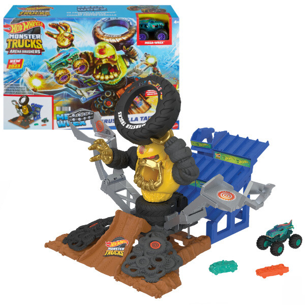 Hot Wheels Игровой набор «Mega-Wrex против Crushzilla»