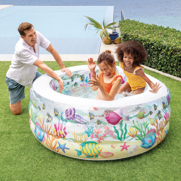 INTEX Детский надувной бассейн с надувным дном 152×56 см, 360 Л, 6+
