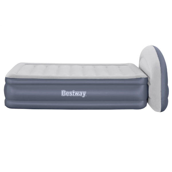 Bestway Надувной матрас со встроенным электронасосом 220 V и изголовьем, 229х152х84см
