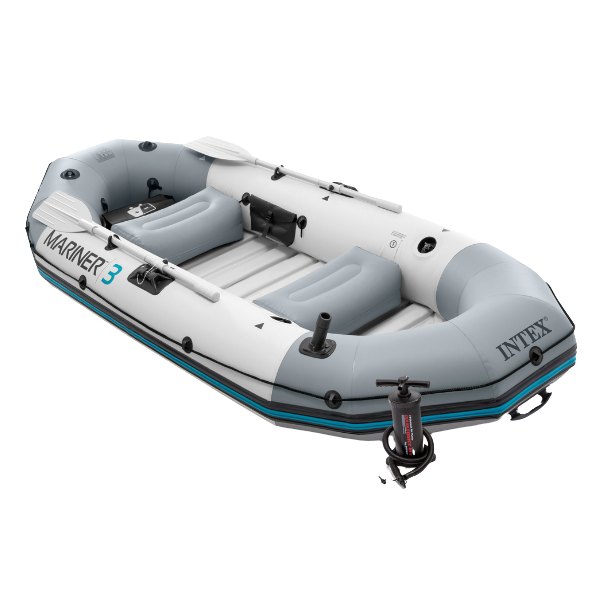 INTEX Надувная лодка “Mariner 3” с веслами и насосом, 297x127x46 см, до 400 кг