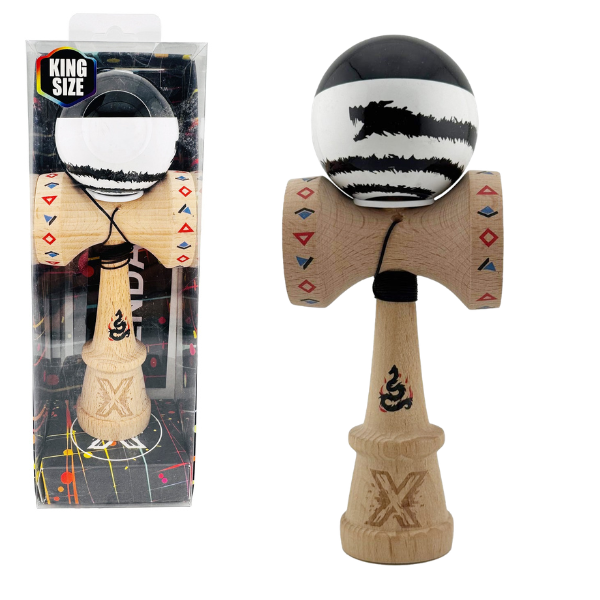 «Kendama Super Sticky X Original», металлический подшипник, веревка 62/65 см, King size 7.5 x 6 x 18 см , «Дракон»