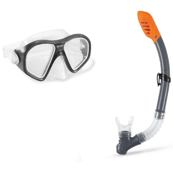 INTEX Набор маска и трубка для подводного плавания “Reef Rider”, 14+