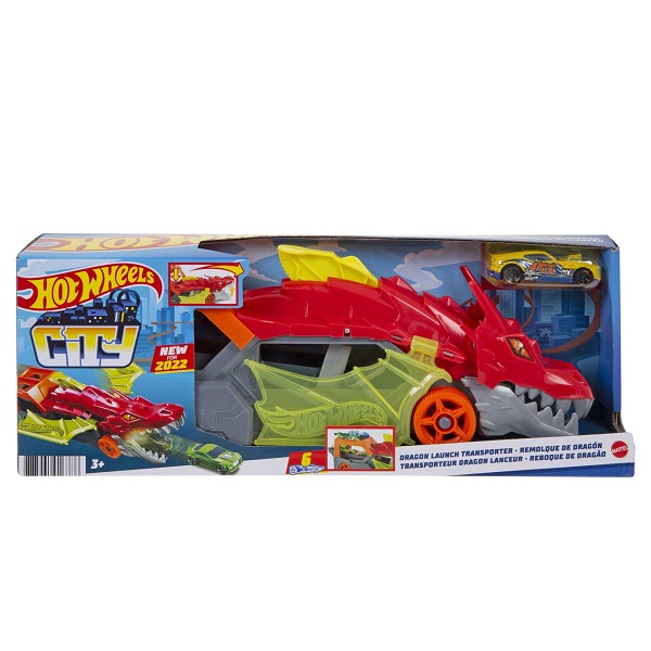 Hot Wheels Игровой набор «Разъярённый дракон» с хранилищем для машинок